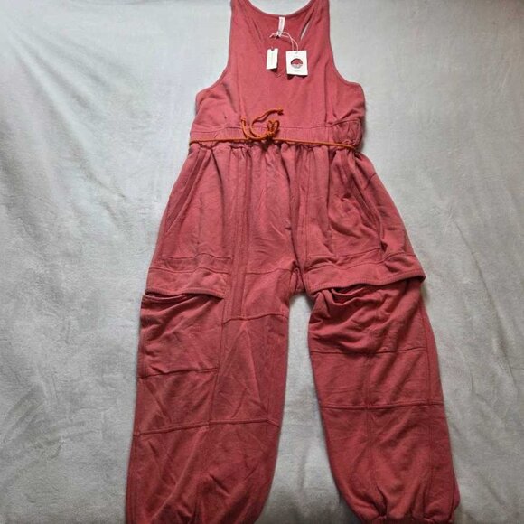 New XL Anthropologie Daily Practice Cloud Rest sleeveless v-neck cargo jumpsuit - Picture 3 of 13